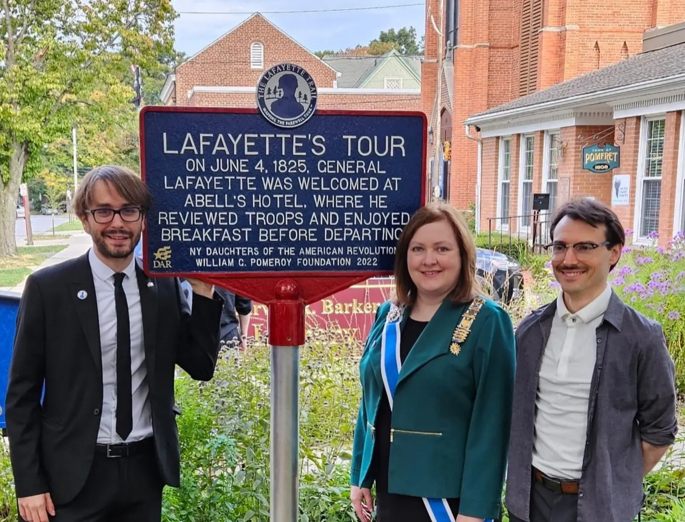 DAR hosts reception for historic Lafayette marker News, Sports, Jobs